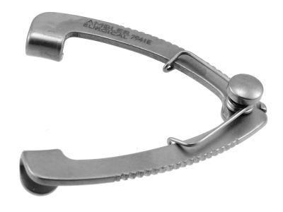 Sauer lid speculum, 1 3/8'',infant size, 4.0mm solid blades, 18.0mm blade spread, nasal approach