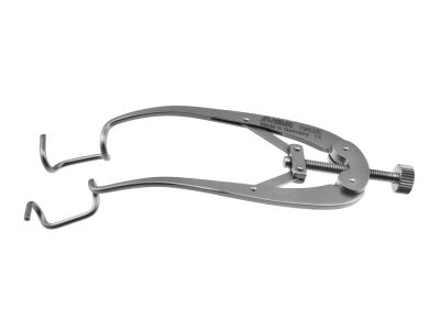 Fishkind lid speculum, 3 1/8'',adult size, 10.0mm open wire blades, nasal approach, adjustable thumb-screw tension