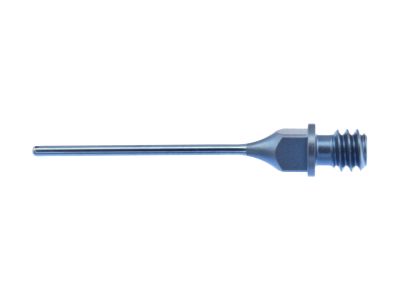 D&K screw-in I/A tip, 22 gauge, straight tip, 0.3mm aspiration port, titanium