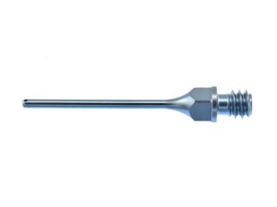 D&K screw-in I/A tip, 20 gauge, straight tip, 0.3mm aspiration port, titanium