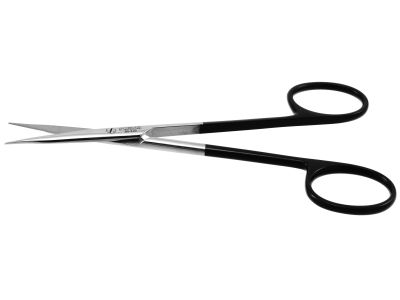 Stevens tenotomy scissors, 4 1/2'',straight Superior-Cut blades, blunt tips, black ring handle
