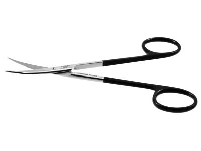 Stevens tenotomy scissors, 5 1/2'',curved Superior-Cut blades, blunt tips, black ring handle