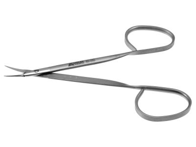 Stitch removal scissors, 4 3/4'',straight 18.0mm blades, sharp tips, ribbon handle