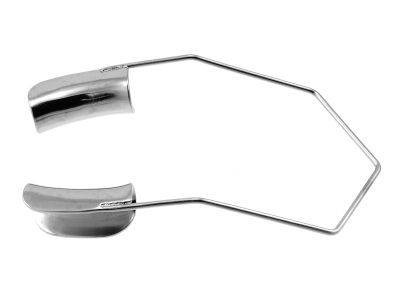 Barraquer lid speculum, 2'',adult size, 14.0mm solid blades, 21.0mm blade spread, nasal approach