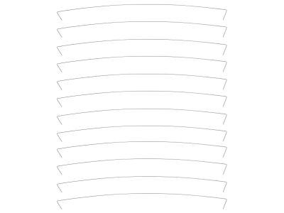 Replacement snare wires, 4'',size #1, 0.35mm, package of 12