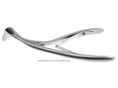 Beckman nasal speculum, 6'',size #0, infant, 17.0mm blades, curved to side