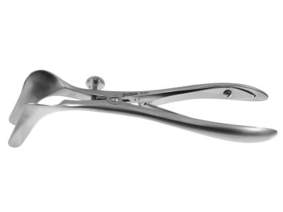 Cottle septum speculum, 5 1/2'',narrow, 35.0mm long, tapered 10mm to 8mm wide blades, with set screw