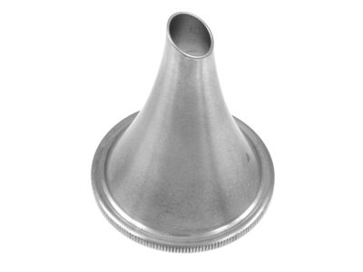 Farrior ear speculum, oval, oblique ends, size #4, 8.0mm x 10.0mm