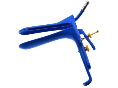 Leep Graves maxi-view vaginal speculum, large, 4 1/2''long x 1 3/8''wide blades, insulated, built''smoke tube