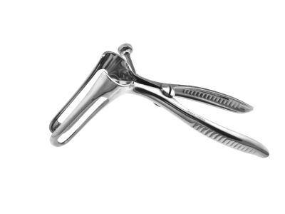 Sims rectal speculum, 6'',3 1/2''long x 5/8''diameter fenestrated blades, with set screw
