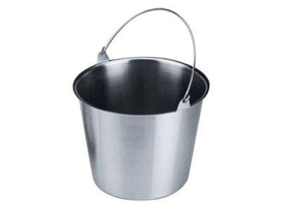 Hospital bucket with handle, 13 qt. capacity, 11 5/8''diameter x 9 1/4''H