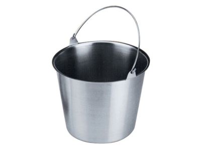 Hospital bucket with handle, 16 qt. capacity, 11 3/4''diameter x 10 1/8''H