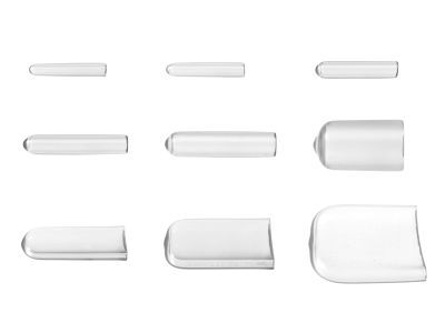 Instrument guards assorted pack, sizes 1-9, clear, non-vented, latex-free, single use, non-sterile, pack of 100