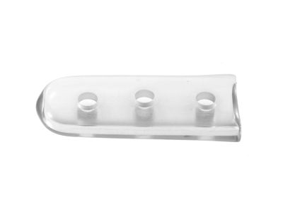 Instrument guards, size 7, clear, 2.0mm x 9.0mm x 25.0mm, vented, latex-free, single use, non-sterile, pack of 100