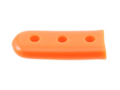 Instrument guards, size 7, solid orange, 2.0mm x 9.0mm x 25.0mm, vented, latex-free, single use, non-sterile, pack of 100