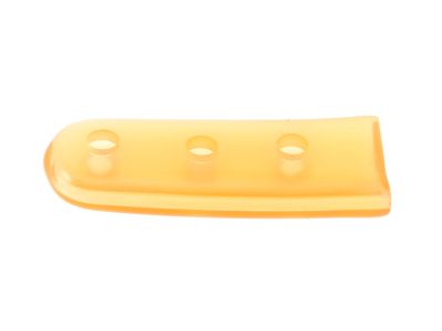 Instrument guards, size 7, tinted orange, 2.0mm x 9.0mm x 25.0mm, vented, latex-free, single use, non-sterile, pack of 100