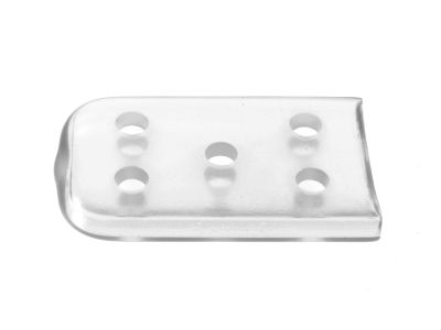 Instrument guards, size 8, clear, 2.0mm x 16.0mm x 25.0mm, vented, latex-free, single use, non-sterile, pack of 100