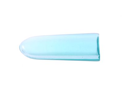 Osteotome tip protectors, size 1, tinted blue, 6.4mm x 19.0mm, non-vented, latex-free, single use, non-sterile, pack of 50