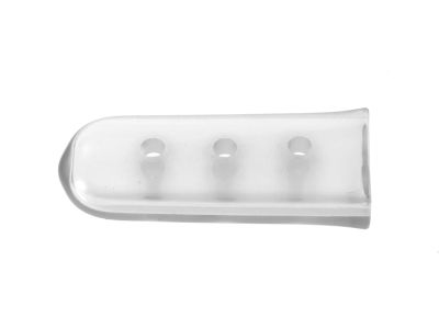Osteotome tip protectors, size 2, clear, 9.5mm x 25.0mm, vented, latex-free, single use, non-sterile, pack of 50