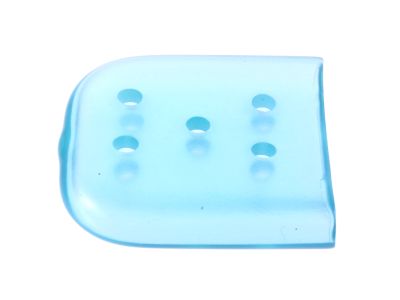 Osteotome tip protectors, size 5, tinted blue, 25.0mm x 25.0mm, vented, latex-free, single use, non-sterile, pack of 50