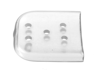 Osteotome tip protectors, size 5, clear, 25.0mm x 25.0mm, vented, latex-free, single use, non-sterile, pack of 50