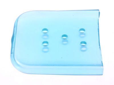 Osteotome tip protectors, size 6, tinted blue, 32.0mm x 32.0mm, vented, latex-free, single use, non-sterile, pack of 50