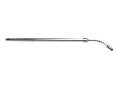 Poole suction tube, 9'',23 French, curved