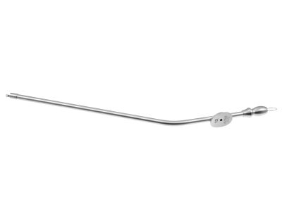 Merz suction tube, 8'',12 French, angled shaft, straight atraumatic tip, working length 125mm