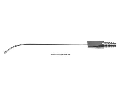 Sinus suction tube, 6 1/4'', slightly curved, 2.4mm diameter bulbous tip