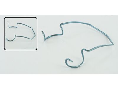 D&K lid speculum, adult size, 14.0mm open wire blades, nasal approach, titanium