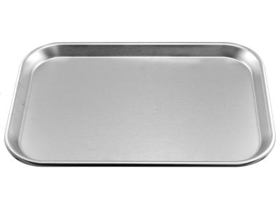 Mayo tray, 15''L x 10 5/8''W x 3/4''H, low sides, non-perforated bottom
