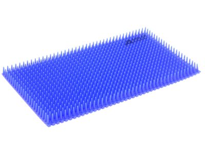 Replacement silicone finger mat, perforated for metal trays, 5 1/2''W x 10''L x 1/2''H