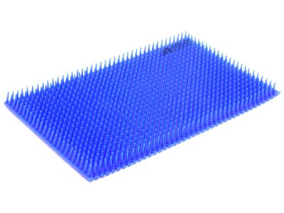 Replacement silicone finger mat, perforated for metal trays, 6''W x 10''L x 1/2''H