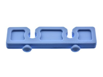 Replacement silicone bar, 2 1/4''W x 5/8''H, 2 slots, 5.0mm diameter