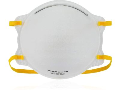 Makrite 9500 comfort series surgical N95 particulate filtering facepiece respirator, NIOSH approved, FDA-cleared, adjustable nose piece and secured head straps, slightly smaller size, disposable, box of 20, FDA 510K: K020474, NIOSH Approval: TC-84A-5463