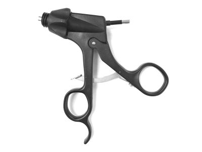Carbon fiber ring handle with ratchet, rotatable, HF connection