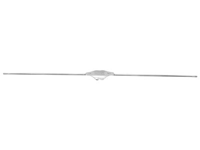 Williams lacrimal probe, 5 5/8'',double-ended, size #5 and #6 olive-tip ends, malleable, sterling silver