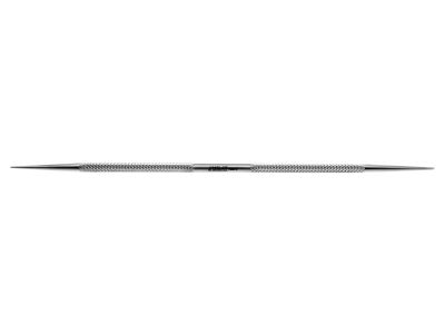 Hosford lacrimal dilator, 5 1/2'', double-ended, one 2.0mm blunted tapered end and one gradually tapered end, round knurled handle