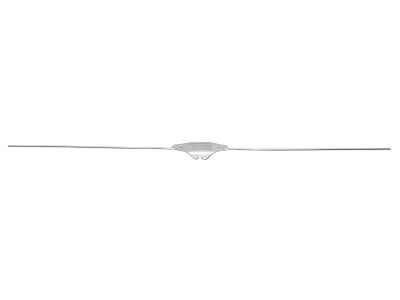 Bowman lacrimal probe, 5 7/8'',double-ended, size #1 and #2 blunt ends, malleable sterling silver