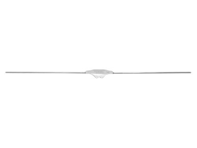 Bowman lacrimal probe, 5 7/8'',double-ended, size #5 and #6 blunt ends, malleable sterling silver