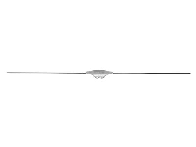 Bowman lacrimal probe, 5 7/8'',double-ended, size #5 and #6 blunt ends, malleable stainless steel