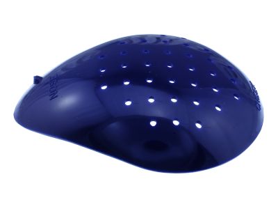 Blue eye shield, polycarbonate, pinhole design, deep shell, universal, box of 50