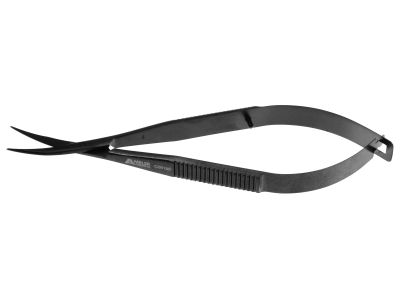 Westcott tenotomy scissors, 4 1/2'',curved right 19.0mm Ceramic-Coat blades, blunt tips, flat handle