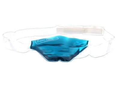 Unilateral blue eye compress, therapeutic hot/cold pack for pre-op and post-op uses, adjustable, reusable, latex free, pack of 10