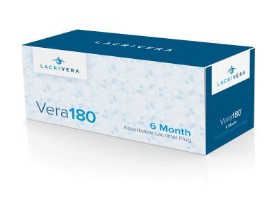Vera180™ extended temporary synthetic lacrimal plugs, 0.2mm, dissolves in approximately 180 days, packaged sterile, 2 inserts per pack, 10 packs per box