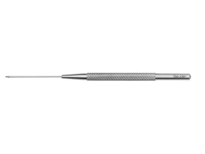 CRVO knife, 4 3/4'', 20 gauge, for radial opticus neurotomy, round handle