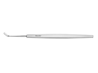 Bonn scleral knife, 5'', angled, 7.0mm blade, rounded tip, flat handle