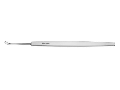 Bonn scleral knife, 5'', angled, 4.0mm blade, rounded tip, flat handle