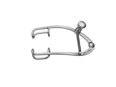 Weiss lid speculum, 2 1/8'', pediatric size, 15.0mm closed wire blades, nasal approach, screw-type locking mechanism
