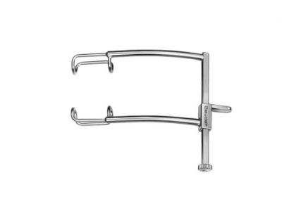 Murdoch lid speculum, 1 3/4'', pediatric size, right, 12.0mm closed wire blades, nasal approach, self-locking mechanism